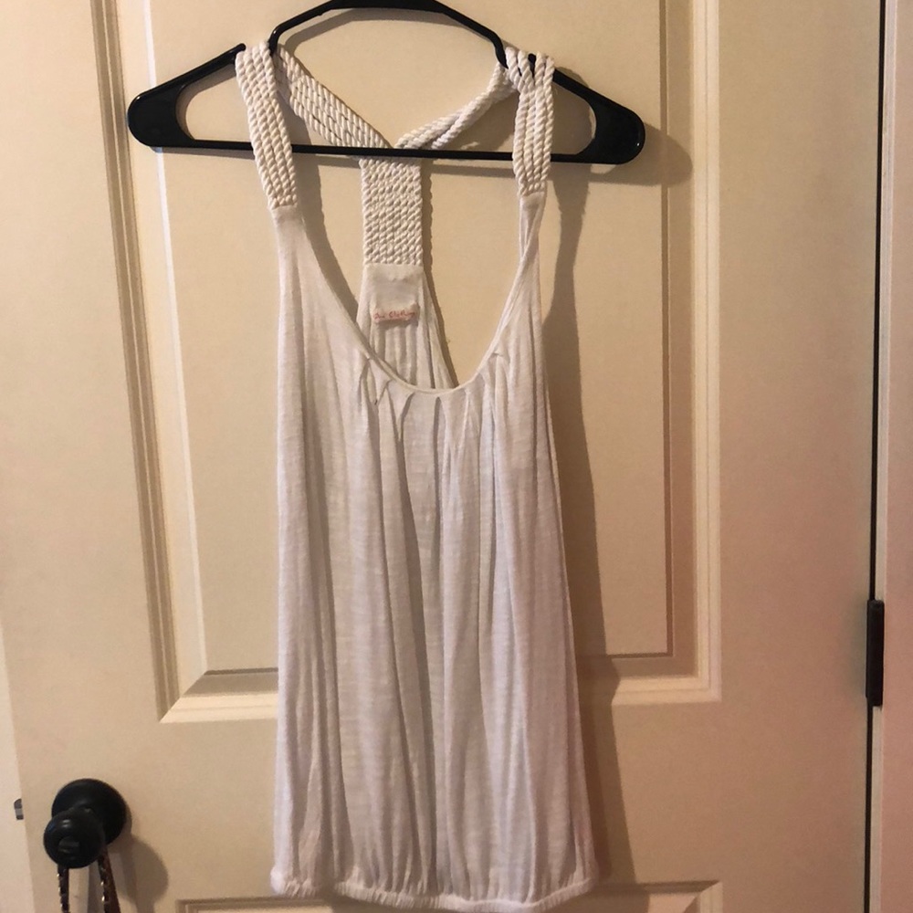 White tank top